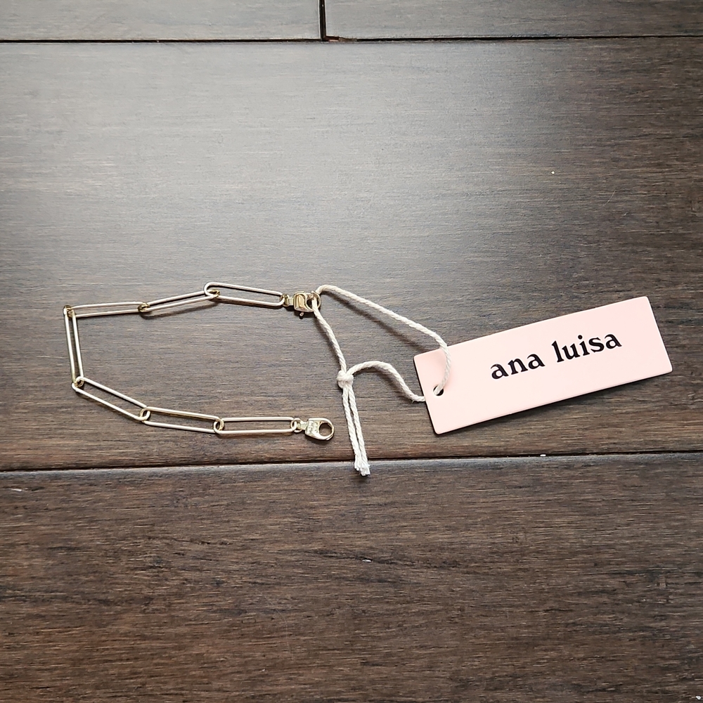 Ana Luisa paperclip bracelet
